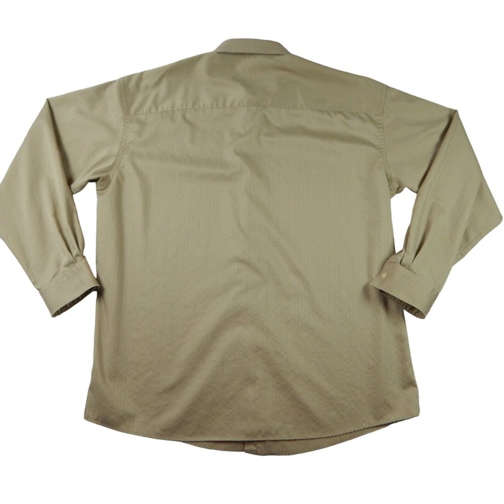 KENNETH COLE Shirt Men's Long Sleeve Casual Brown Extra Large 17 (34-35) - Picture 6 of 10